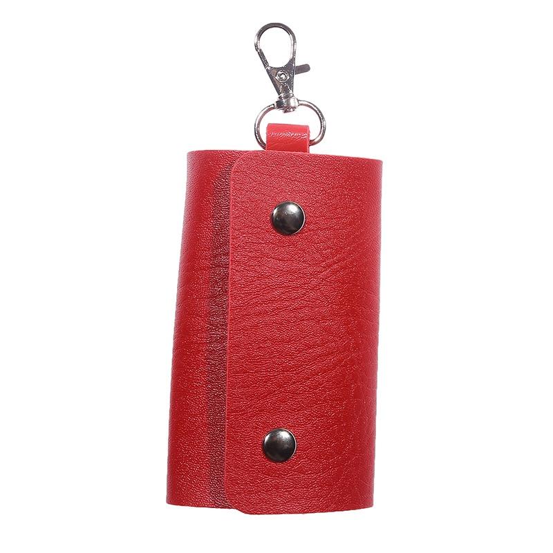 Fashion Gifts Keys Holder Organizer Manager Patent Leather Buckle Key Wallet Case Car Keychain CLE