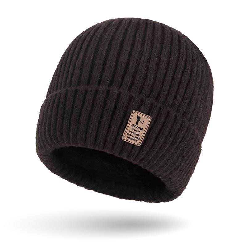 Осенне-зимняя мужская вязаная шапка, утепленная шапка, молодежная шерстяная шапка, женская шапка-пуловер для занятий спортом на открытом воздухе, шапка с рукавами