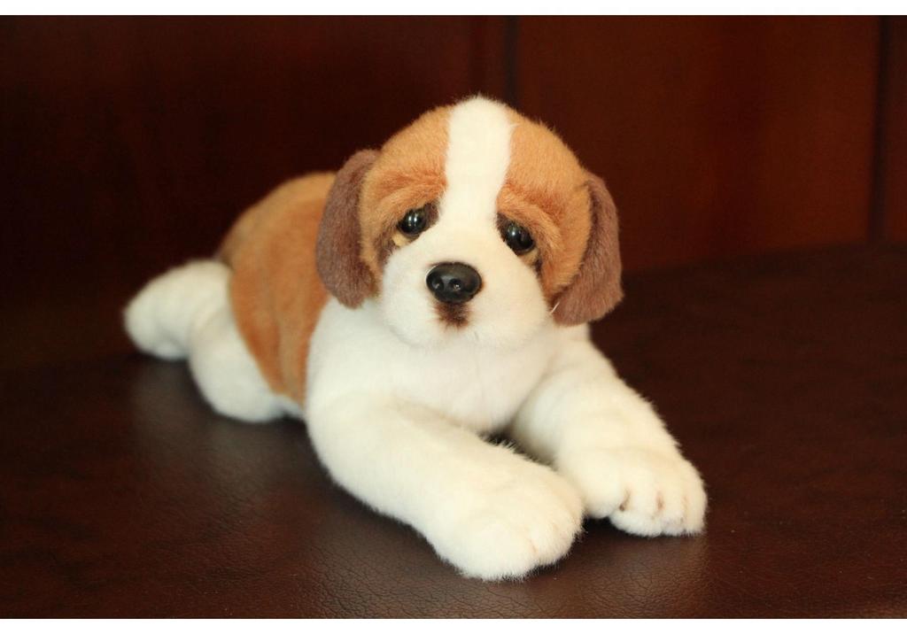 St. Bernard & Beagle Plush Toy Set