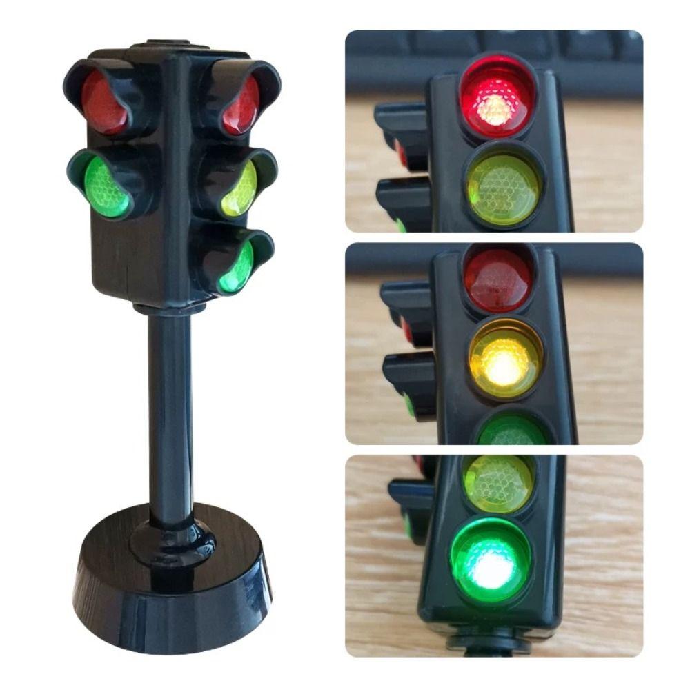 Acousto Optic System Mini Traffic Light LED Model Road Light Traffic Light Model  Kids Toys