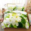 Зеленый пододеяльник, комплект двуспальной кровати, односпальное одеяло, покрывало с цветочным принтом, размер Queen King Size, комплект постельного белья с листьями, 200X200, 2 шт., 3 шт., тонкий, 3D, односпальный