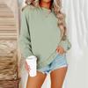 Women Autumn Winter Tops Women's Long Sleeve Sweatshirt Casual Crewneck Loose Fit Pollover Fleece Tops