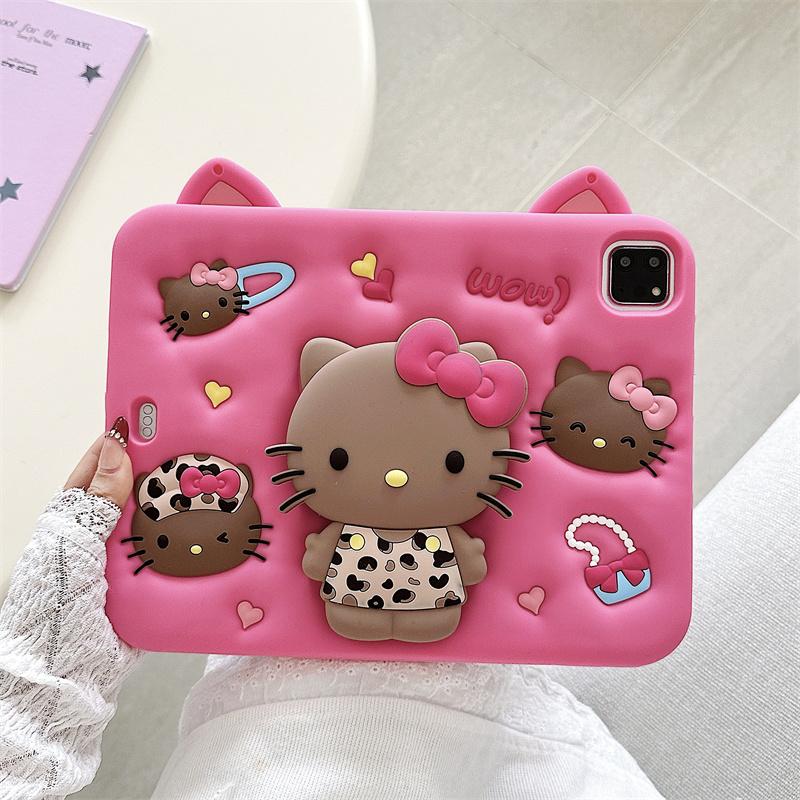 Для Huawei Honor X8A X9 11 дюймов Милый 3D Мультяшный Kuromi Hello Kitty Держатель-кольцо Ток Держатель Силиконовый Защитный Чехол для Планшета