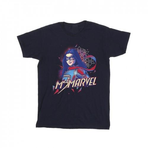 Marvel Mens Ms Marvel Face Fade T-Shirt