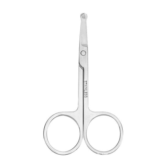 1pcs Stainless Steel Mini Portable Curved Mustache Nose Ear Hair Remover Scissor Trimmer Small Scissors