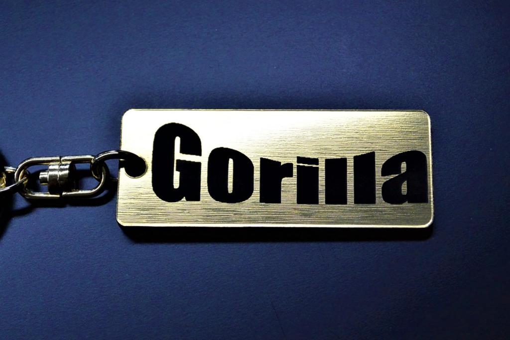 Ключница-брелок Gorilla Gold Black с двойным кольцом, акриловая, оригинальная, 50 AB27 Z50J, Запчасти на заказ A-601-1 &
