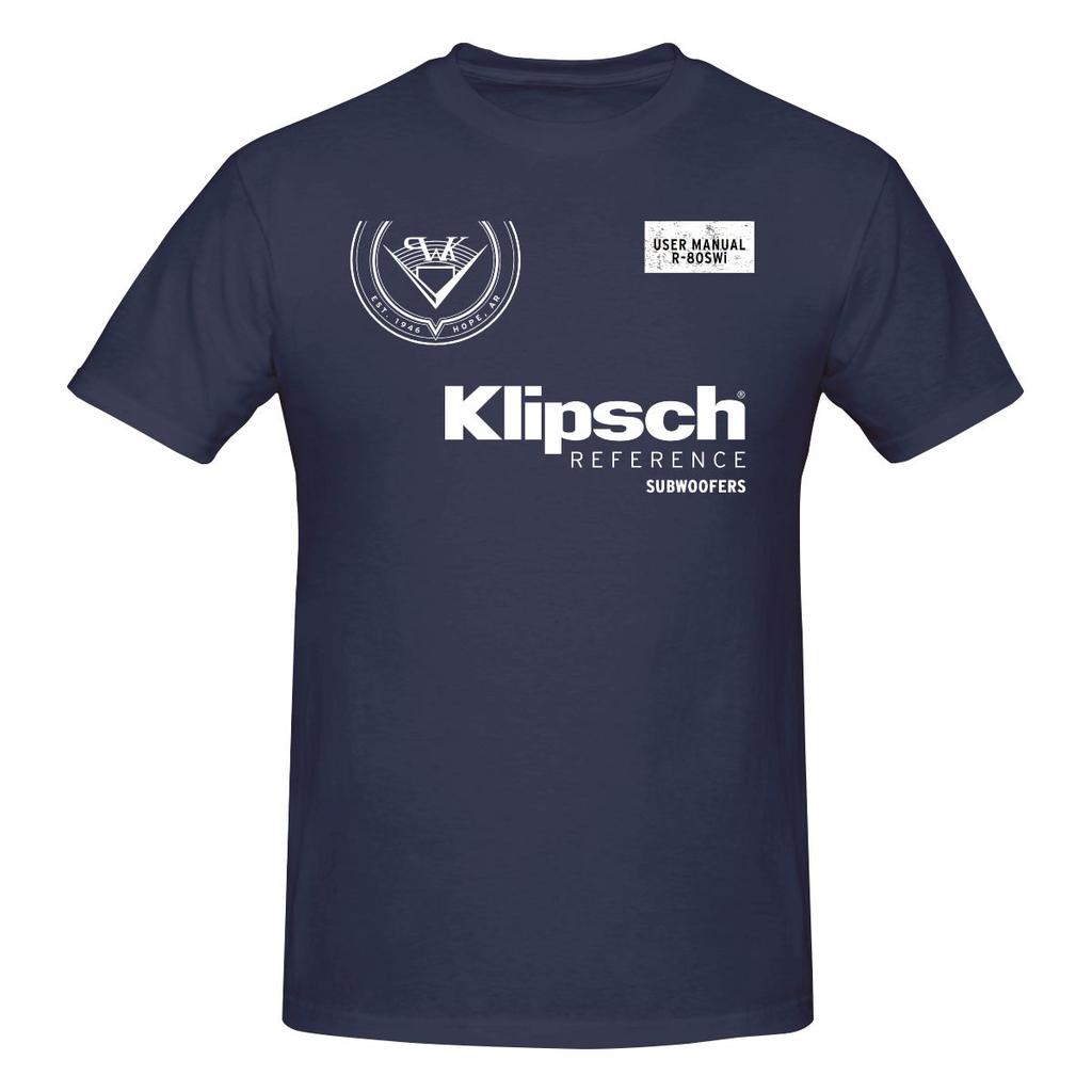 Футболка Klipsch Парный Стиль Корейский Стиль Атмосфера Вышивка Базовая Футболка