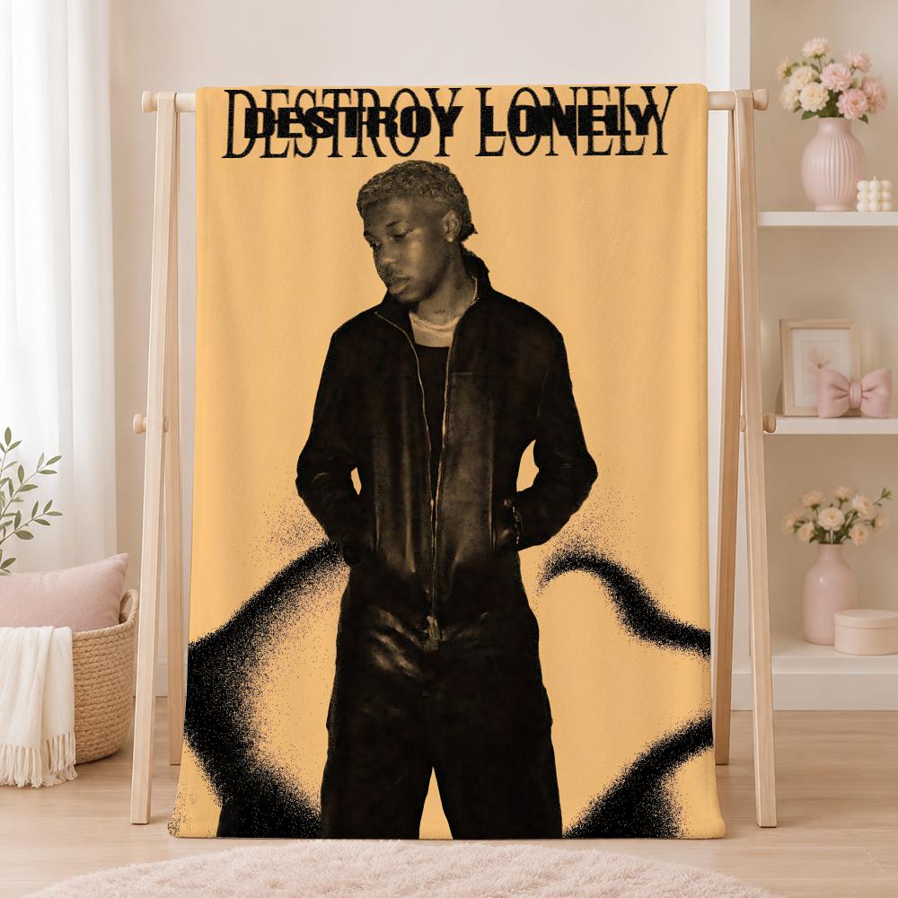 Поп-певец D-Destroy LonelyS Бросок Летний Фланелевый Плед Мягкий Антистатический Моющийся Безопасный для Детей Диван Кровать