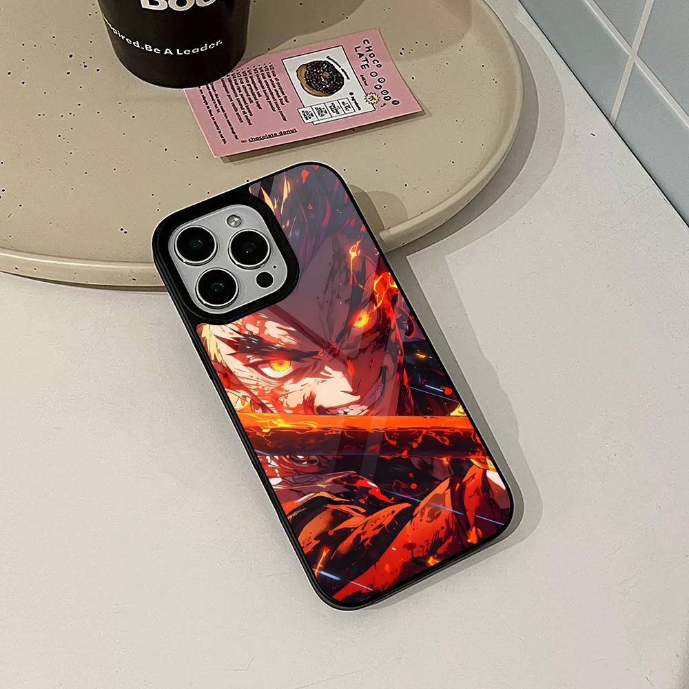 Чехол для телефона Аниме Клинок, рассекающий демонов для iPhone 17 16 15 14 Air 13 12 11 Pro Max Mini Plus Fundas Чехол PC+TPU