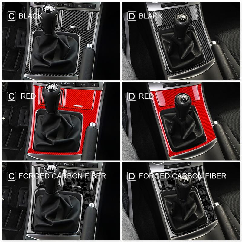 Forged Real Soft Carbon Fiber for Mazda 3 2010 2011 2012 2013 Accessories Car Gear Shift Frame Panel Cover Sticker Interior Trim