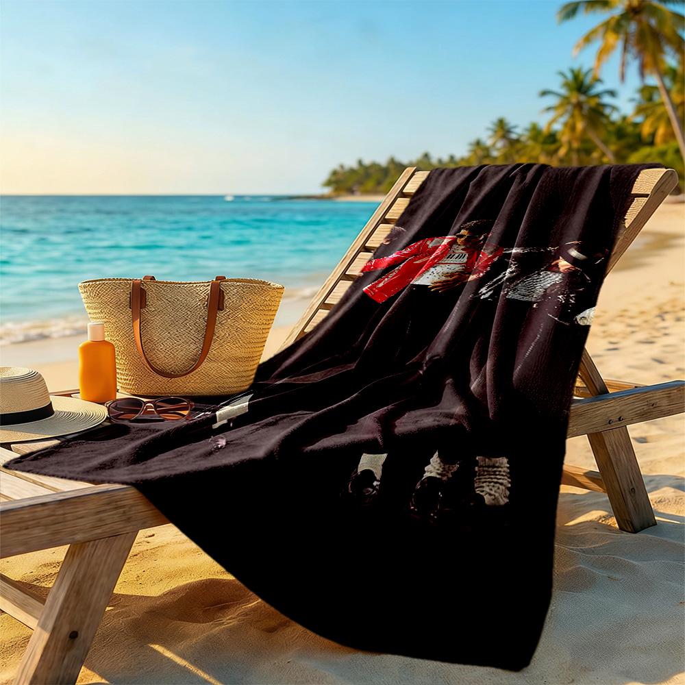 Michael Jackson Beach Towel Quick-Dry Soft Microfiber Comfortable Lightweight