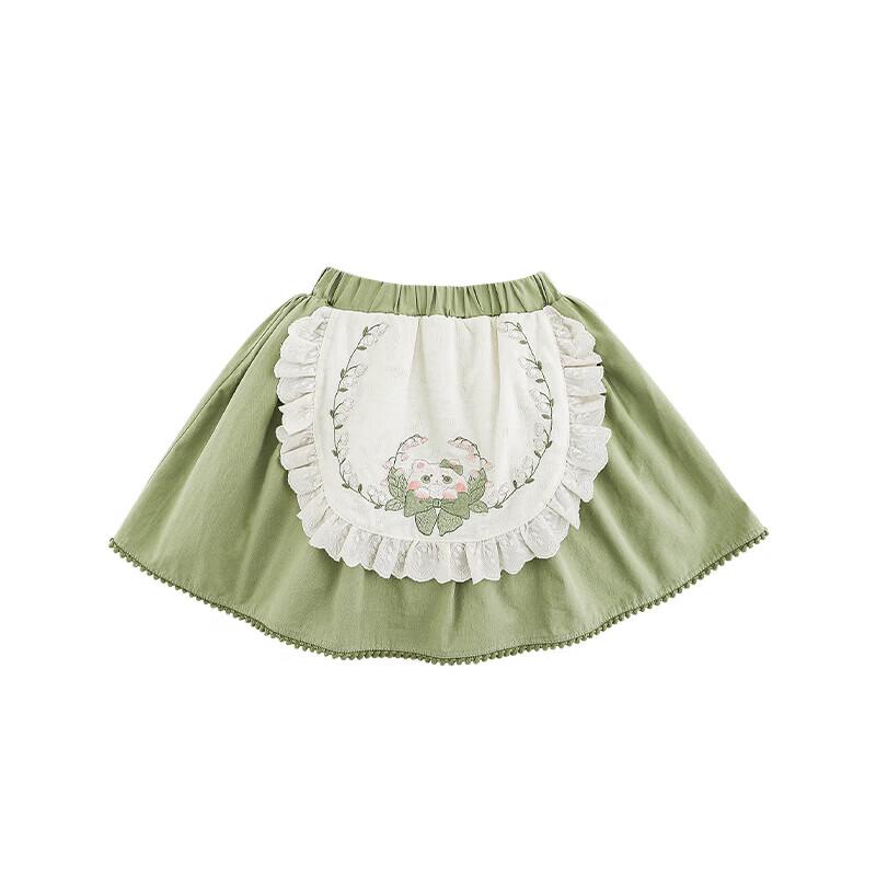 Коллекция рубашки с рюшами в стиле рококо и плетеной юбки для девочек Yoyou