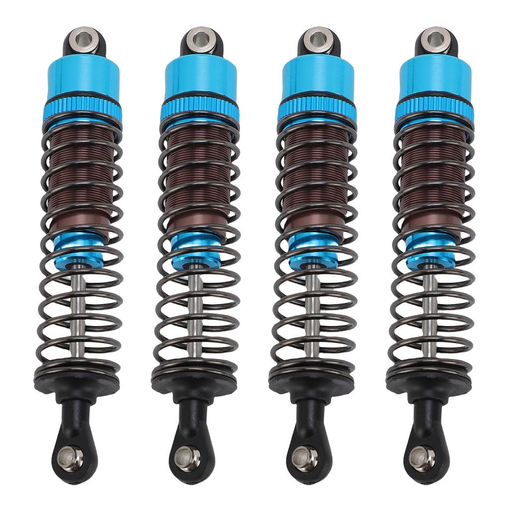 4PCS Oil Pressure Shock Absorbers Aluminum Alloy Model Vehicle Shock Damper Set for 1 10 Scale RC Car 85mm Blue