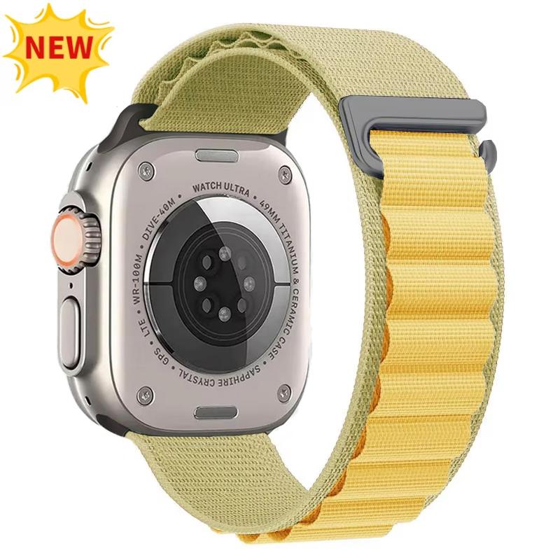 Ремешок Alpine Loop для Apple Watch Ultra 3 Ремешок 49 мм 11 10 9 8 7 46 мм 42 мм 45 мм 41 мм Нейлоновый Спортивный Браслет iWatch 6 5 SE 44 мм Ремень