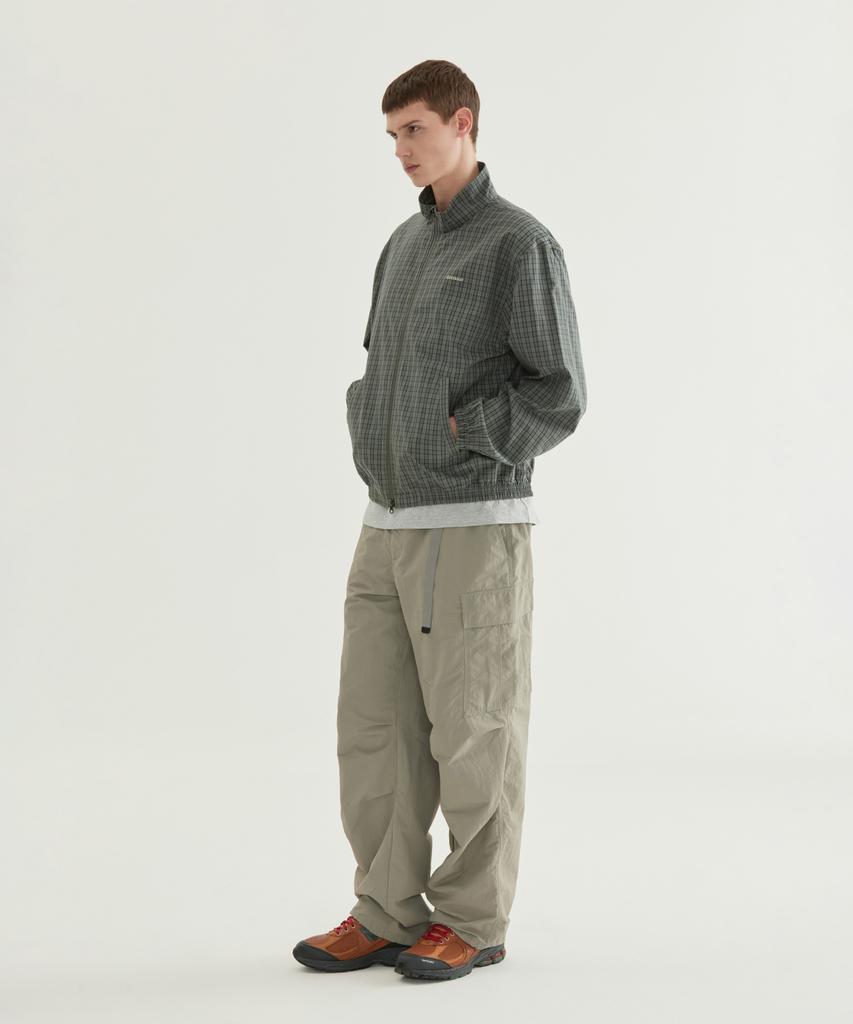 COVERNAT Wide Nylon Cargo Easy Pants Black