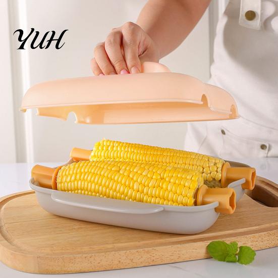Easy Clean Microwave Food Container Corn Steamer Container, Grade PP Cooker for Baking Portable Office Sweet Potato Egg Custard, Reusable Kitchen