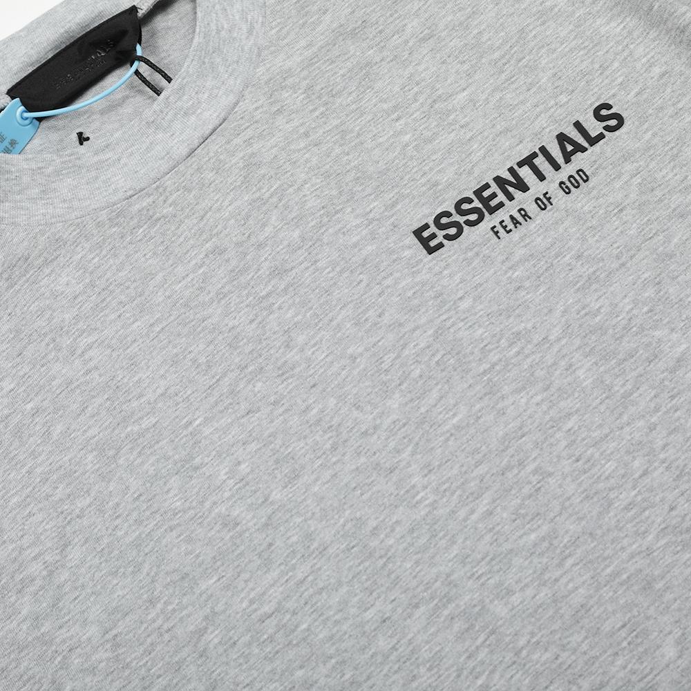 Fear Of God Essentials Футболка оверсайз с принтом букв сзади Мужская Женская Чистый хлопок Повседневная с коротким рукавом 3 цвета