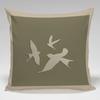 Retro American Style Throw Pillowcase With Linen Fabric For Lounge And Couch Decor