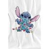 Lilo & Stitch Mens Christmas Lights Sketch T-Shirt