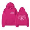 Unisex Oversized Hooded Sweatshirt With Front Back Print Drawstring Kangaroo Pocket Loose Fit Casual Pullover