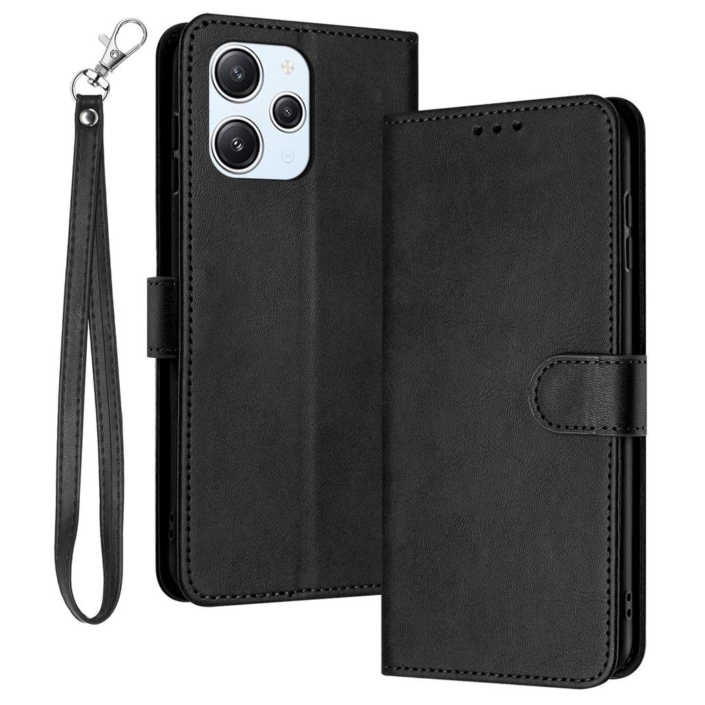 Phone Cases for Xiaomi Redmi 12 4G/5G (Global)/Note 12R 5G/Poco M6 Pro 5G Leather Wallet Stand Phone Cover