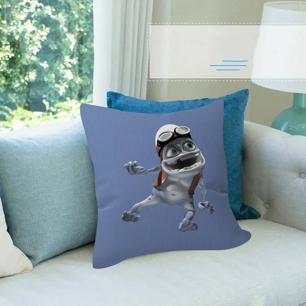 C-Crazy Frog DJ Ding D-Ding cushion  Pillow Gift Home Office Decoration Bedroom Sofa Car Cushion Cover case 45x45