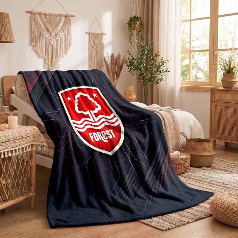 Nottingham Forest Theme Fleece Blanket Cozy Soft Plush Blanket For Bedroom Couch Travel