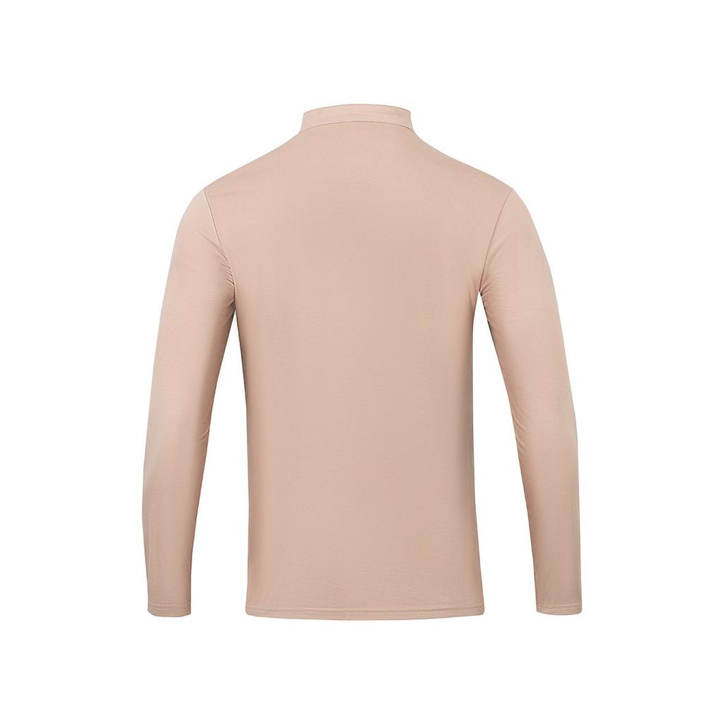 Мужская весенне-осенняя рубашка с воротником-стойкой, повседневная спортивная рубашка хенли с длинным рукавом