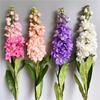 Большой искусственный гиацинт, фиолетовый цветок, ветка Fleurs Artificielles для дома, свадебное украшение, искусственные цветы