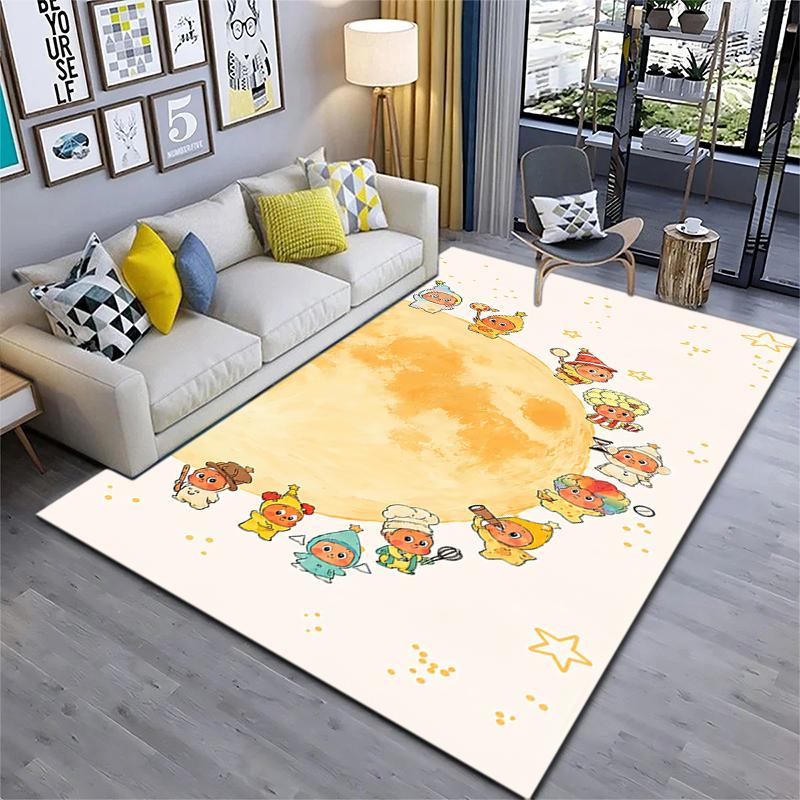 Twinkle Twinkle Star Friends Around Moon Carpet Printing Home Decor Bathroom Mat Fashion Room