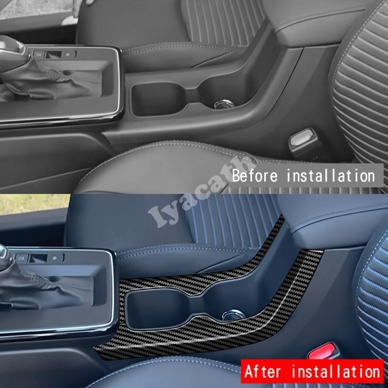 RHD For Toyota Corolla Cross 2025 2026 ABS carbon Central control gear front water cup holder storage cover Interior Accessories