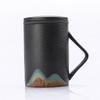 Ceramic Tea Infuser Mug with Wooden Handle