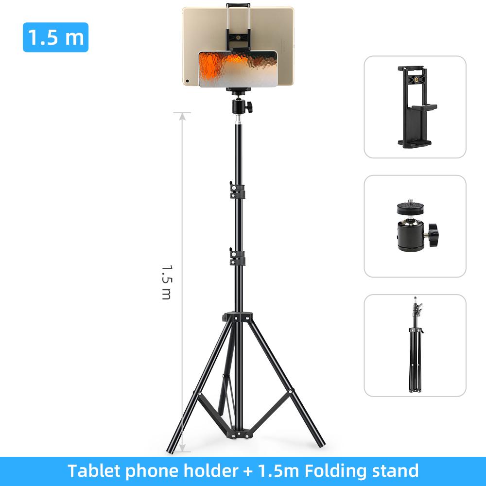 Adjustable Tablet Tripod Floor Stand Holder Live Mount Support for 4-11Inch for iPad Smartphones Lazy Holder Bracket Support