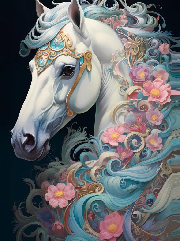 1 шт. Волшебная лошадь искусство раскраска оригинальная улучшенная бумага утолщенная 22 страницы раскраски подарок на праздник день рождения