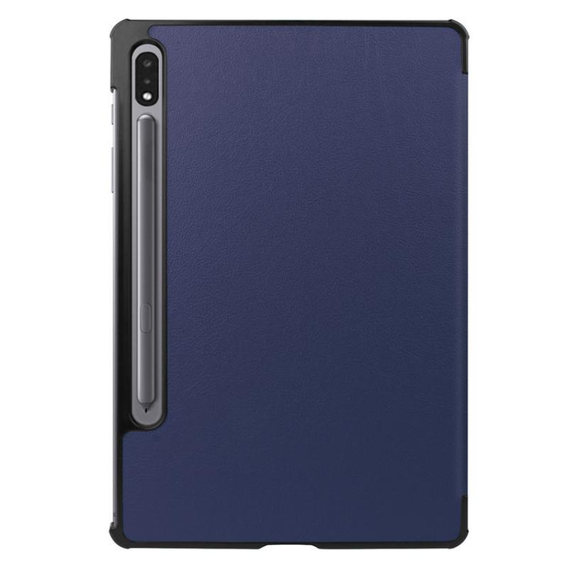 Для Galaxy Tab S9 plus защитный чехол S9 23 кожаный чехол-книжка с тремя сгибами противоскользящая крышка