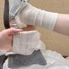 Носки - Летние Легкие Без Косточек Хлопковые Средней Длины с Свободным Отверстием Подвернутые Края Дышащие Женские Носки