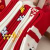 5Pairs Good Luck New Year Red Sock Ruffle Zodiac Year Socks Sweet Snake Year Socks  New Year Gifts