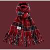 Christmas Scarf Collection Red Scarf Female Autumn and Winter White Student Warm New Scarf Couple Gift