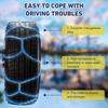 Snow Chains for SUV Tire Chains Compatible with MODEL 3 Cars 1 Min Quick Fit Chainsaw Reusable Universal Emergency Traction Chai