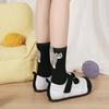 Cute Cat Socks with Balls Women's Cotton Novelty Animal Crew Socks 3D Fuzzy Balls Funny Cat Socks for Cat Lovers And Friends