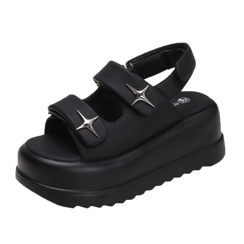 Модные тапочки для женщин 2025 Лето Новая мода Новый дизайнер Платформа Тапочки Женские Однотонные Модные Повседневные Шлепанцы Женские