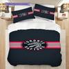 Raptors Basketball Emblem Three-piece set(1 * duvet cover + 2 * pillowcase, without core)Bedding set Duvet cover and pillowcase Soft and comfortable