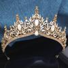 Baroque Bridal Crown Princess Girls Tiaras Birthday Hair Accessory Elegant Wedding Headwear for Brides Headbands