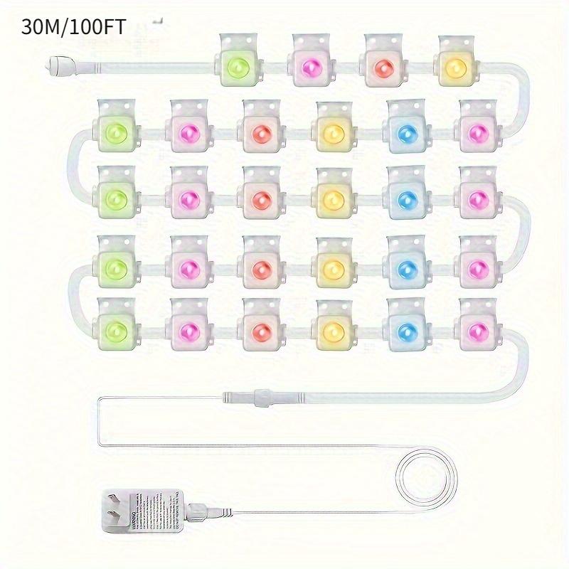 MIMI RGB Постоянные наружные огни для дома, 150 футов RGB+IC Умный наружный декор, или Рождество, Праздник, Освещение крыши дома