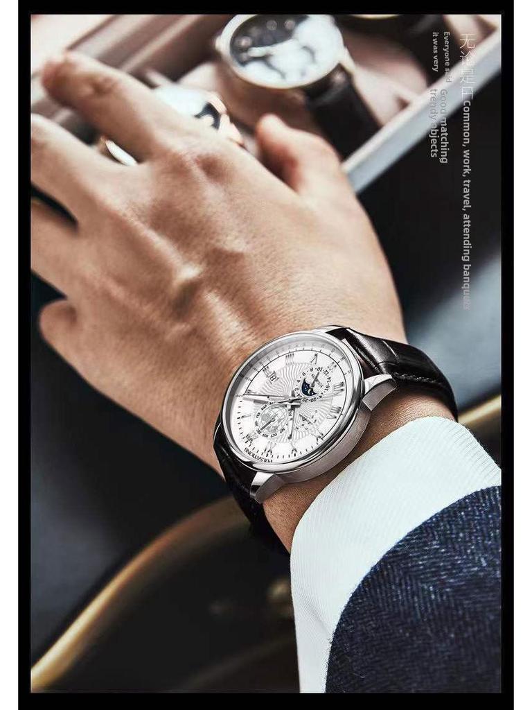 Мужские модные кварцевые спортивные часы с календарем и функциями водонепроницаемости — идеальный вариант для старшеклассников и бизнесменов.