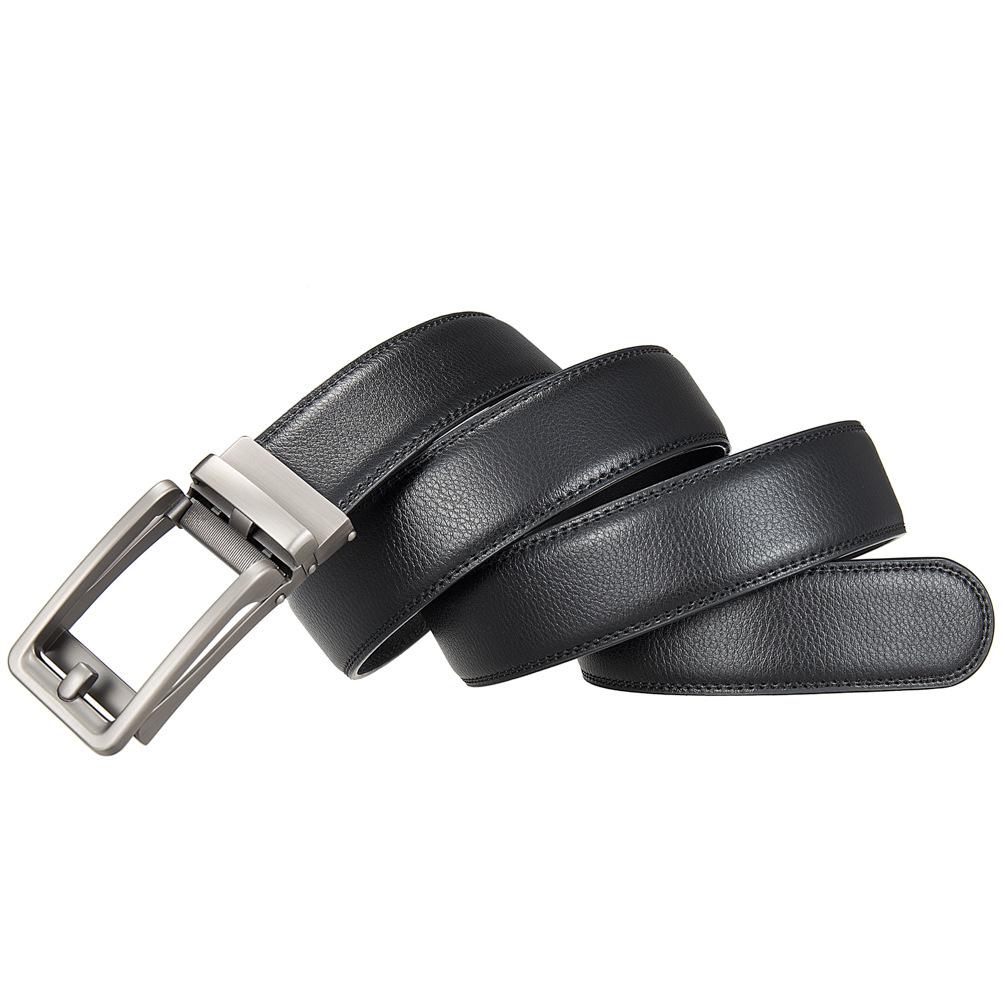 1 шт. Мужской ремень с автоматической пряжкой, модный деловой ремень из коровьей кожи, ремень Ly36-3 3315-1