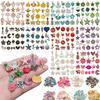 200-Piece Alloy Jewelry Set: 10-Color Drip Oil Charms for DIY Bracelets, Earrings, Keychains & Pendants