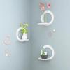Simple Opening Free Punching Rack Simple Flower Stand Potted Bedroom Wall Hanging Decoration Home Suction Cup Rack