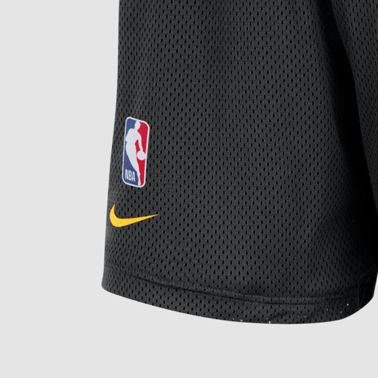 Nike X NBA Коллаборация Голден Стэйт Уорриорз Буквенный Логотип Эластичный Пояс Баскетбольные Шорты Мужские шорты HM6553-010