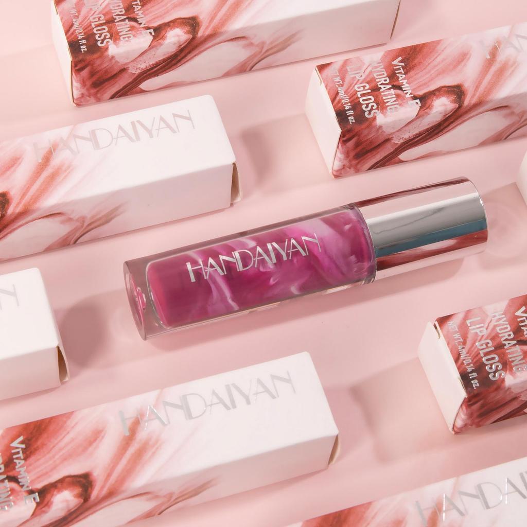 HANDAIYAN Блеск для губ, сексуальный, пухлый, блестящий, хрустальный, жидкая помада, водостойкий, увлажняющий, масляный, блеск для губ, макияж